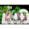 183 Collar de perlas con corazón para mascotas