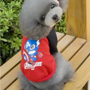 Poleron Capitan America para mascotas
