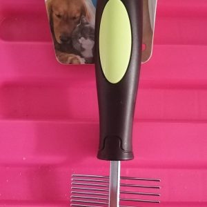 Cepillo doble metalico para mascotas
