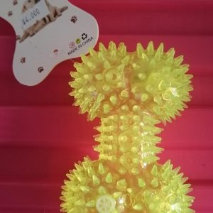 Huesito con sonido y luminoso para mascotas