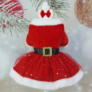 Vestido navideño con brillos