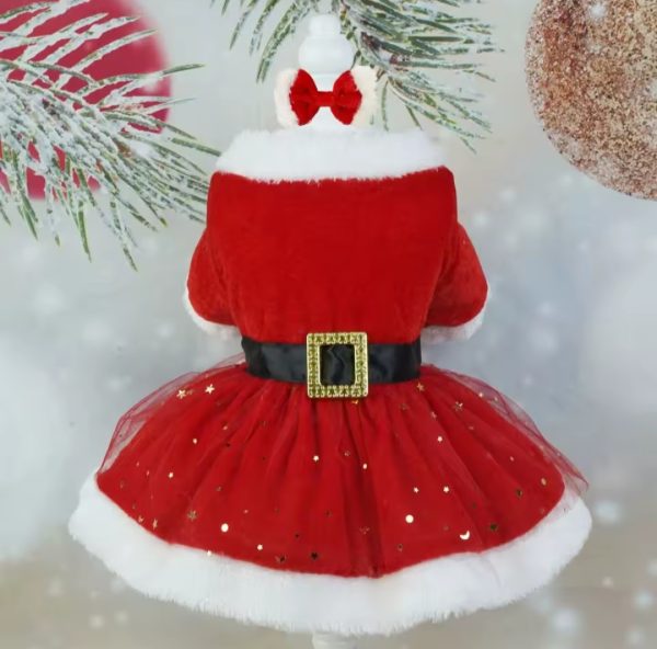 Vestido navideño con brillos
