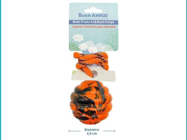 Pelota dura con tirador de cuerda