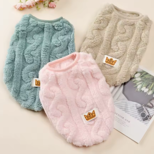 Poleron trenzado para mascotas