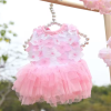 Vestido flores y tul