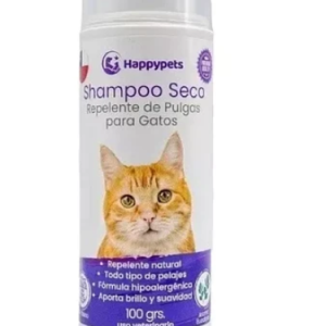Shampoo en seco repelente de pulgas gato