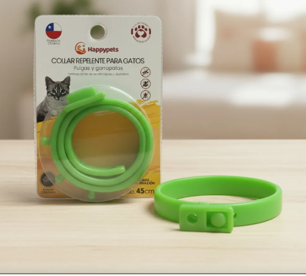 Collar repelente de pulgas y garrapatas gatos