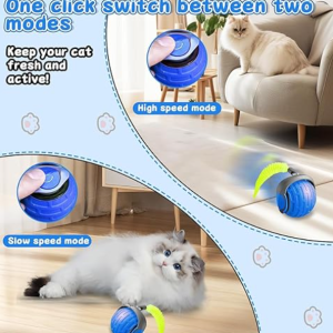 Pelota con movimiento para gatos