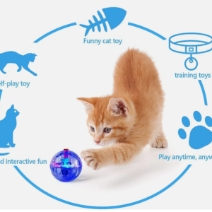 Pelota con luz para gatos