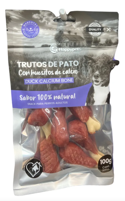 Trutos de pato Happypets 100 gr
