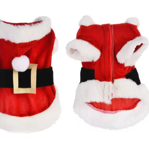 Traje de santa para mascotas