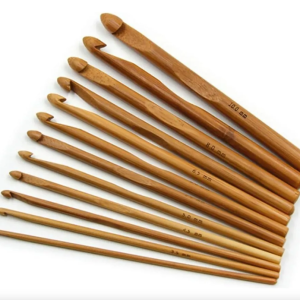 Set De 12 Crochet Bambu Madera (3mm A 10mm)