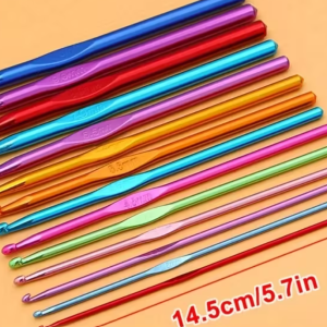 Set de 12 crochet metálicos