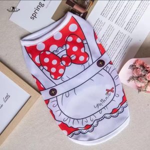 Polera Minnie delantal blanco