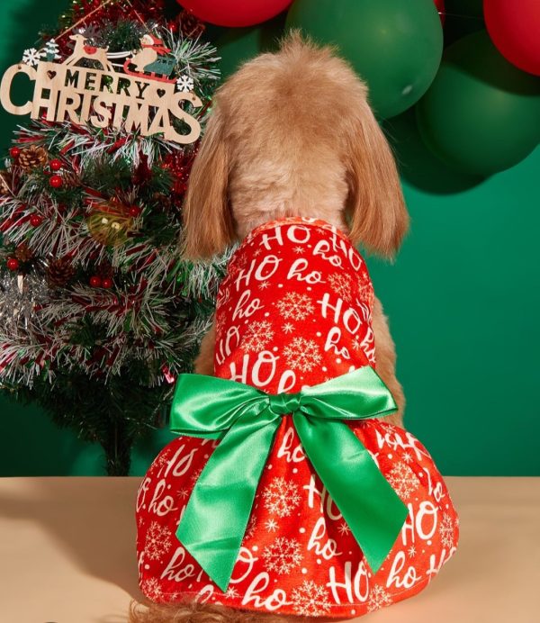 Vestido Ho Ho Ho para mascotas