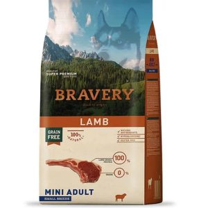 Alimento Bravery Lamb mini adulto 2 kilos