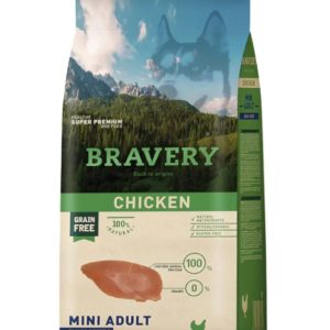 Alimento Bravery Chiken mini adulto 2 kilos