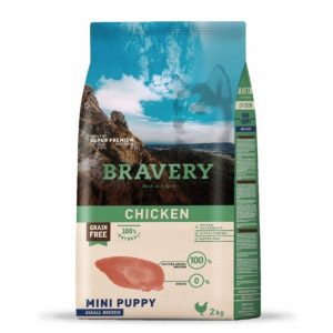 Alimento Bravery chiken puppy 2 kilos