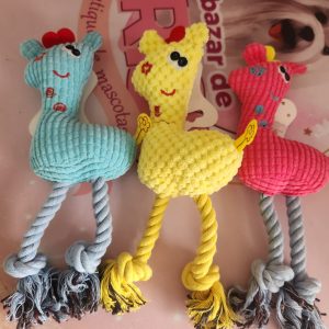 Jirafa de peluche para mascotas