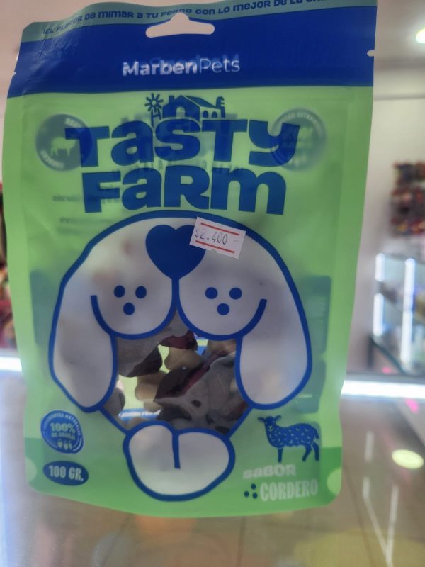 Snack Tasty Farm Huesito de calcio envuelto en cordero