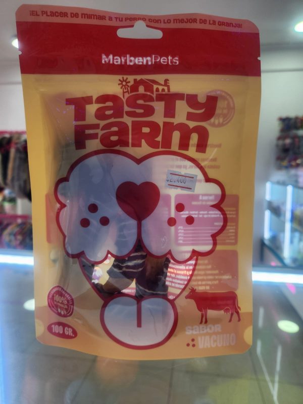 Snack Tasty Farm papas dulces envueltas en vacuno