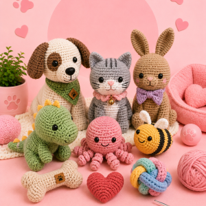 Estuche de crochet + accesorios
