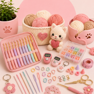 Estuche de crochet + accesorios