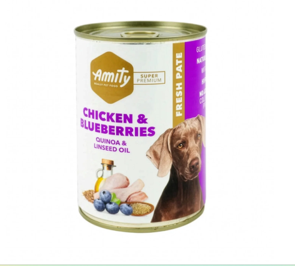 Amity Chicken and Blueberries 400 gr