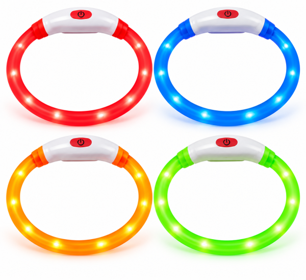 Collar LED Luminoso para Perros