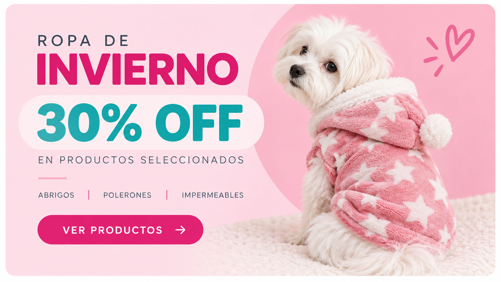 Ropa de invierno 30% OFF en productos seleccionados