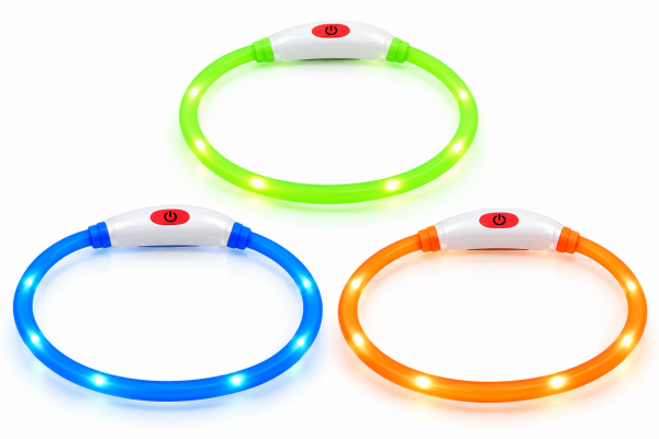 Collar LED Luminoso para Perros