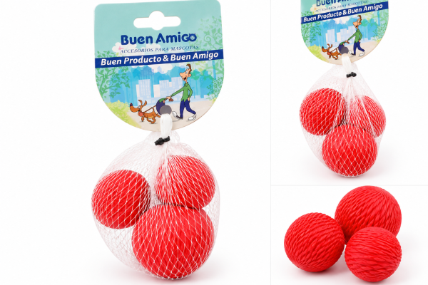 Pack 3 Pelotas para Perros – Juguete Mordedor